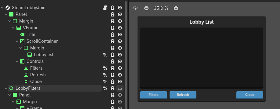 GodotSteamKit - Lobby_join.tscn