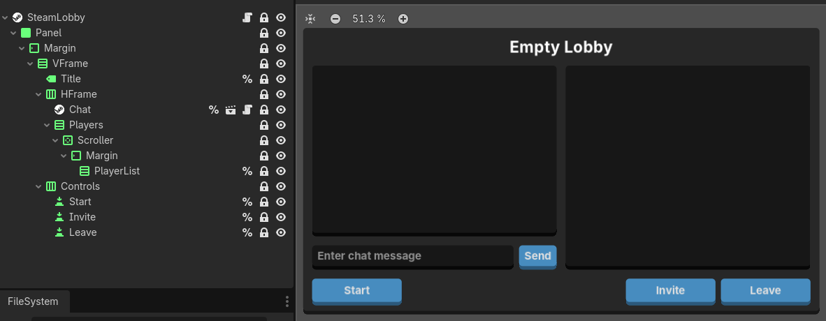 GodotSteamKit - Lobby.tscn