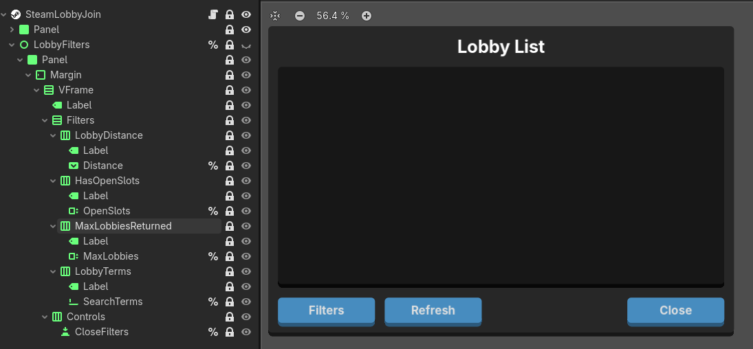 Example Lobby Join Scene