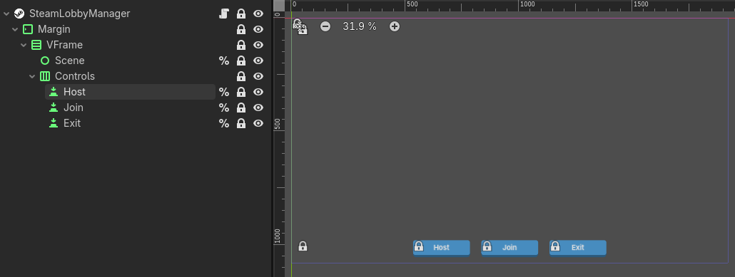 Example Lobby Manager Scene