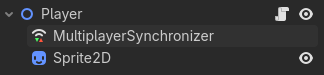 Player scene setup MultiplayerPeer